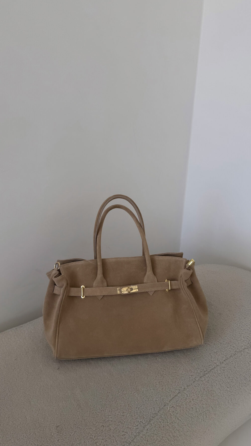 Torebka Carla - beige zamszowa