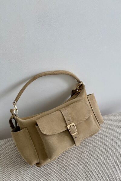 Torebka Cleo - beige zamszowa