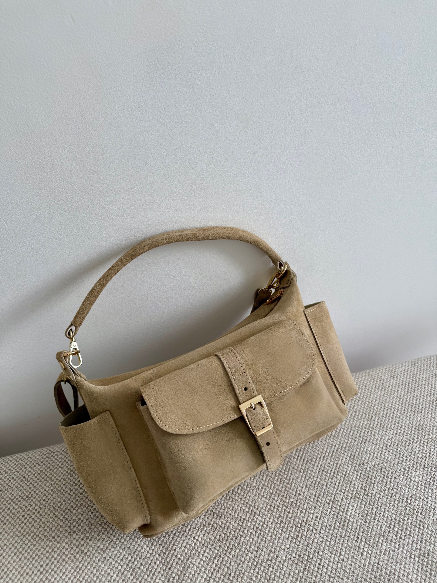 Torebka Cleo - beige zamszowa